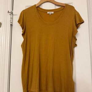 Another Love Mustard Short Sleeve Top